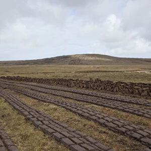 Community peat diggings, North Harris, Western Isles / Outer Hebrides, Scotland, UK