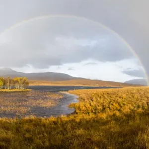 Double Rainbow Print over Loch Awe, Scotland