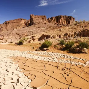Dried River Bed Print - Anti Atlas Mountains, Morocco Dried River Bed Print - Anti Atlas Mountains, Morocco