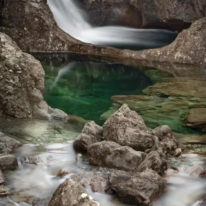 Print of The Fairy Pools on the Allt Coir a Mhadaidh river Print of The Fairy Pools on the Allt Coir a Mhadaidh river