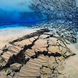 A fracture in the earths crust in the rift valley between the American and Eurasian