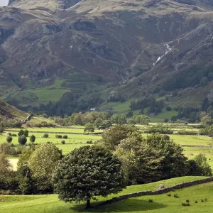 Harrison Stickle and Great Langdale Valley. Lake District, Cumbria, England. September 2010