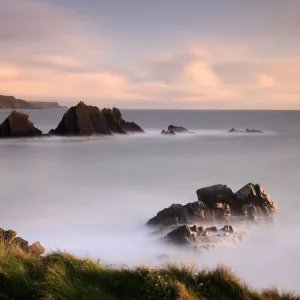 Hartland Quay, rugged north Devon coastline, nr Hartland, Devon, UK. March 2009