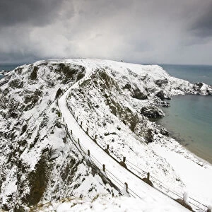 The isthmus between Greater and Little Sark, bound in snow