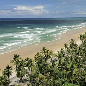 Itacarezinho Beach, in the municipality of Itacar, southeastern Bahia State. Brazil