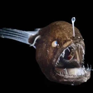 Johnson's Abyssal Seadevil Print - Deep Sea Fish from Atlantic Ocean