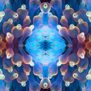 Kaleidoscopic image of Bubble tip anemone (Entacmaea quadricolor). Raja Ampat, West Papua Kaleidoscopic image of Bubble tip anemone (Entacmaea quadricolor). Raja Ampat, West Papua