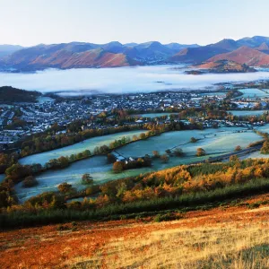 Kedswick in autumn, Lake District, England, UK