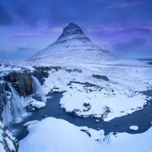 Kirkjufell Mountain Print at Dawn Kirkjufell Mountain Print at Dawn