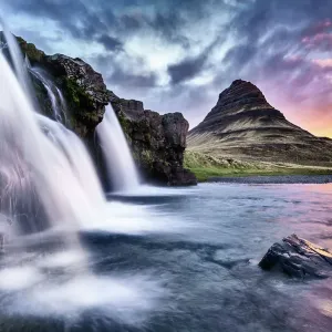 Kirkjufell Mountain Print at Sunrise, Snaefellsnes Peninsula Kirkjufell Mountain Print at Sunrise, Snaefellsnes Peninsula
