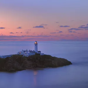 Lighthouse on Fanad Head at sunset, County Donegal, Republic of Ireland, UK, August 2011 Lighthouse on Fanad Head at sunset, County Donegal, Republic of Ireland, UK, August 2011