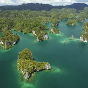 Limestone Islands Print, Kabui Bay, Raja Ampat Limestone Islands Print, Kabui Bay, Raja Ampat