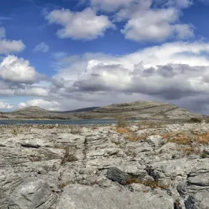 Limestone pavement print from The Burren National Park Limestone pavement print from The Burren National Park