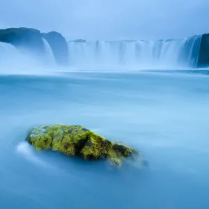 Long exposure of Godafoss waterfall, Iceland