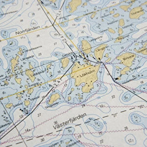 Marine chart of the Finnish Archipelago, Finland