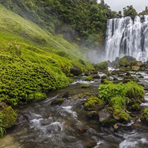 Marokopa Falls (30 m), King Country, Waitomo, Waikato, North Island, New Zealand