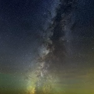 Milky Way rising over the south wall of the Grand Canyon, Arizona, USA. November 1 2015