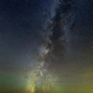 Milky Way rising over the south wall of the Grand Canyon, Arizona, USA. November 1 2015