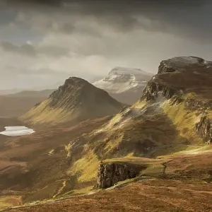 Morning light at The Quiraing, Trotternish Ridge, Isle of Skye, Scotland, UK, March 2014 Morning light at The Quiraing, Trotternish Ridge, Isle of Skye, Scotland, UK, March 2014