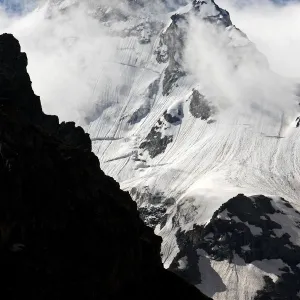 Mount Jantugan (3, 480m) in Adylsu valley, side valley to Baksan and Elbrus, Caucasus