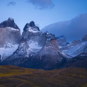 Mountainous landscape at Torres del Paine National Park, Chile