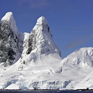 Mountains on the coast of Neumeyer channel, Antarctic Peninsula