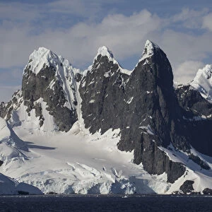 Mountains on the coast of the South Sheltand Islands, Lemaire Channel, Antarctic Peninsula