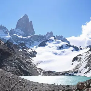 Mt Fitz Roy and Laguna Los Tres Panoramic Print Mt Fitz Roy and Laguna Los Tres Panoramic Print