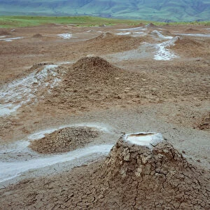 Mud volcanoes, Takhti Tepa Nature Reserve, Georgia, May 2008