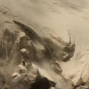 Nile Crocodile Print: A Sand-Buried Path to the Rufiji River Nile Crocodile Print: A Sand-Buried Path to the Rufiji River