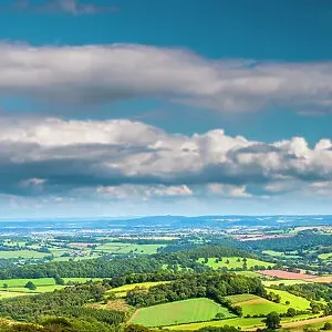 Monmouthshire Countryside Panoramic Print Monmouthshire Countryside Panoramic Print