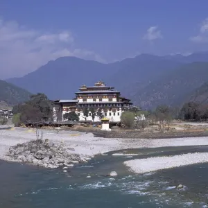 Punthang dechen phodrangor, Punakha Dzong, central Bhutan Punthang dechen phodrangor, Punakha Dzong, central Bhutan