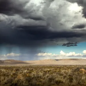 Rain and Storm Clouds Print, Karoo Desert Landscape Rain and Storm Clouds Print, Karoo Desert Landscape