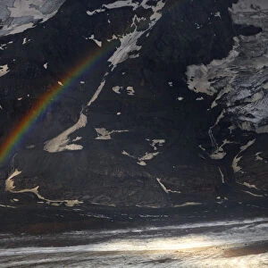 Rainbow in the Pasterze Glacial Valley, Grossglockner Mountain, Hohe Tauern National Park