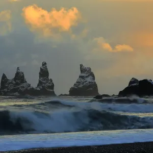 Reynisdrangar Basalt Sea Stacks Print Reynisdrangar Basalt Sea Stacks Print