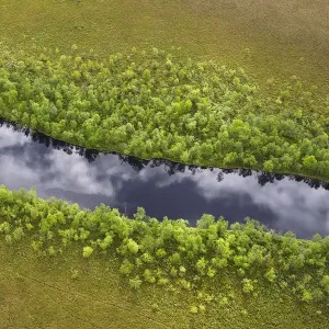 Aerial View of Lapland River Print Aerial View of Lapland River Print
