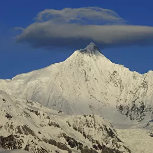 RF- Meili Snow mountain, with lenticular cloud above, Yunnan province, China, April 2011