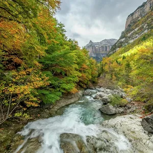 River Arazas, Valle de Ordesa, Ordesa National Park, Spain. October 2019 River Arazas, Valle de Ordesa, Ordesa National Park, Spain. October 2019