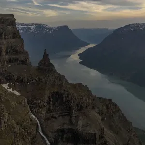River and Cliffs Print, Putorana Plateau Landscape River and Cliffs Print, Putorana Plateau Landscape