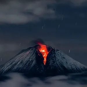 Sangay volcano erupting at night.
, Sangay National Park, Morona Santiago, Ecuador.
June, 2020 Sangay volcano erupting at night.
, Sangay National Park, Morona Santiago, Ecuador.
June, 2020