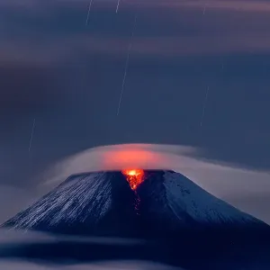 Sangay volcano erupting at night covered in low cloud,
Sangay National Park, Morona Santiago, Ecuador.
June, 2020 Sangay volcano erupting at night covered in low cloud,
Sangay National Park, Morona Santiago, Ecuador.
June, 2020