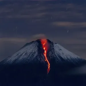 Sangay Volcano Print at Night Sangay Volcano Print at Night