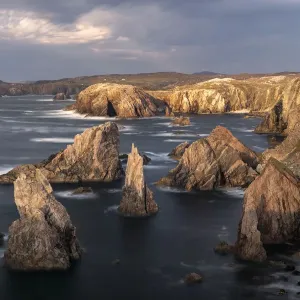 Sea stacks at Mangurstadh / Mangersta Beach, Isle of Lewis and Harris, The Outer Hebrides