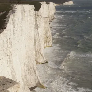 Seven Sisters chalk cliffs, South Downs, England