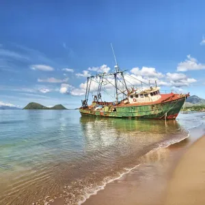 Shipwreck Print: Hurricane Maria's aftermath on Dominica's coast Shipwreck Print: Hurricane Maria's aftermath on Dominica's coast