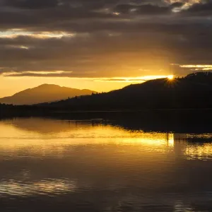 Print of Loch Insh at sunset, Cairngorms National Park Print of Loch Insh at sunset, Cairngorms National Park