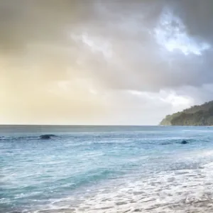 Tropical rainforest meeting the sea. Masoala Peninsula National Park, north east Madagascar