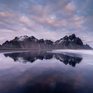 Vestrahorn Mountain Print at Dawn Vestrahorn Mountain Print at Dawn