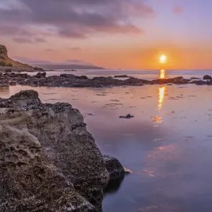 Ballycastle Coastline Sunset Print Ballycastle Coastline Sunset Print