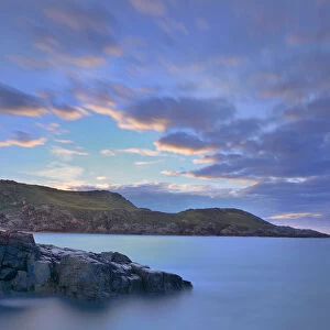 View of Melmore Hill from Altweary Bay at dusk, Melmore Head, Rosguill Peninsula